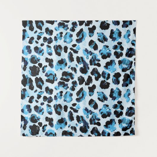 Leopard Cheetah Skin: Waterverf Tie Dye Wandkleed (Voorkant)