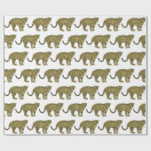 leopard Cheetah Spotted Cat Drawing Cadeaupapier (Vlak)