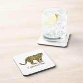 leopard Cheetah Spotted Cat Drawing Drankjes Onderzetter (Rechterzijde)