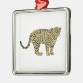  leopard Cheetah Spotted Cat Drawing Metalen Ornament (Links)