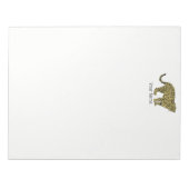  leopard Cheetah Spotted Cat Drawing Notitieblok (Voorkant)
