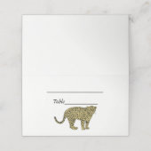  leopard Cheetah Spotted Cat Drawing Plaatskaartje (Buitenkant ongevouwen)