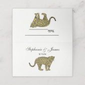 leopard Cheetah Spotted Cat Drawing Plaatskaartje (Buitenkant ongevouwen)