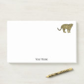  leopard Cheetah Spotted Cat Drawing Post-it® Notes (Op bureau)
