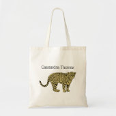  leopard Cheetah Spotted Cat Drawing Tote Bag (Voorkant)