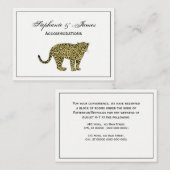  leopard Cheetah Spotted Cat Drawing Visitekaartje (Voorkant / Achterkant)