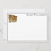  leopard Cheetah Spotted Cat Head Notitiekaartje (Voorkant)