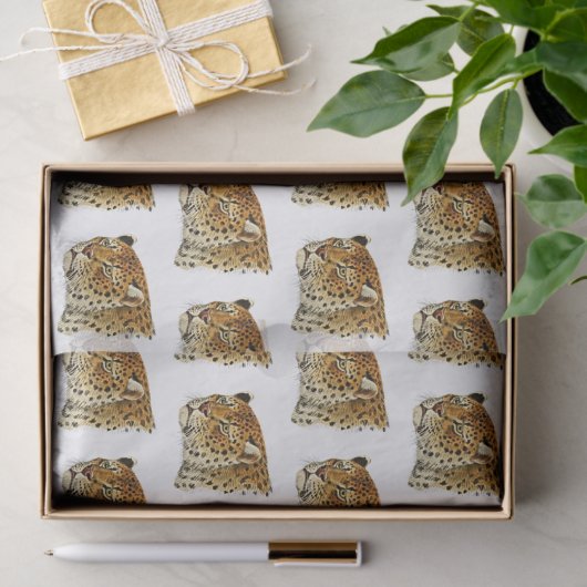  leopard Cheetah Spotted Cat Head Tissuepapier (Geschenk)