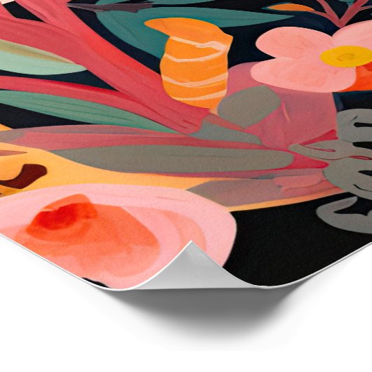 Leopard Cheetah Stay Wild kind's Room poster (Hoek)