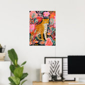 Leopard Cheetah Stay Wild kind's Room poster (Thuiskantoor)