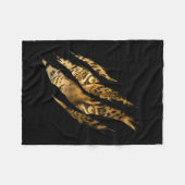 Leopard Cheetah Tiger Leopard Face Lion Cat Device Fleece Deken (Voorkant (Horizontaal))