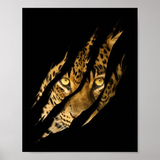 Leopard Cheetah Tiger Leopard Face Lion Cat Device Poster (Voorkant)