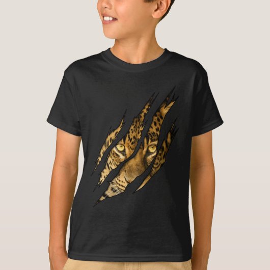 Leopard Cheetah Tiger Leopard Face Lion Cat Device T-shirt (Voorkant)