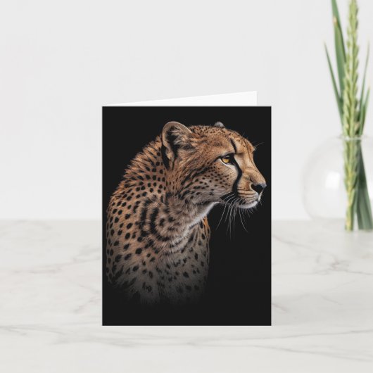 Leopard Cheetah Tiger Leopard Face Lion Cat Kaart (Voorkant)