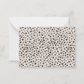 Leopard Cheetah Wild Animal Skin Pattern Notitiekaartje (Achterkant)