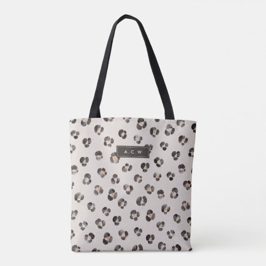 Leopard Cheetah Wild Animal Skin Pattern Tote Bag (Achterkant)