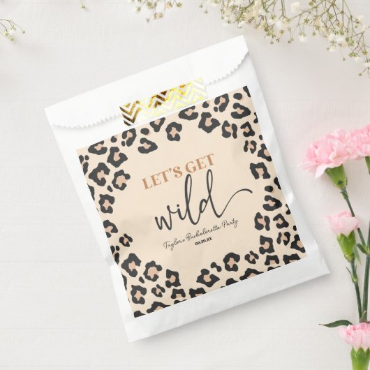 Leopard Cheetah Wild Bachelorette Weekend Party Bedankzakje (Gezegeld)