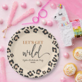 Leopard Cheetah Wild Bachelorette Weekend Party Papieren Bordje (Feest)