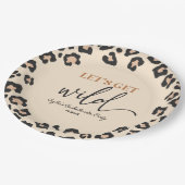Leopard Cheetah Wild Bachelorette Weekend Party Papieren Bordje (Gekanteld)