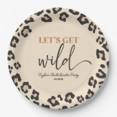 Leopard Cheetah Wild Bachelorette Weekend Party Papieren Bordje (Voorkant)