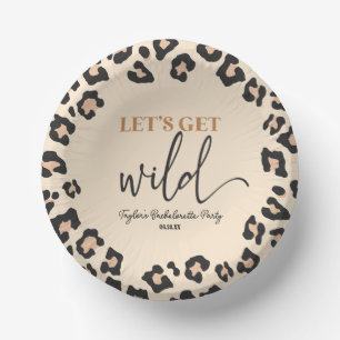 Leopard Cheetah Wild Bachelorette Weekend Party Papieren Kommen