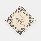 Leopard Cheetah Wild Bachelorette Weekend Party Servet (Hoek)