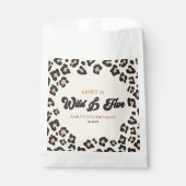 Leopard Cheetah Wild en Vijf 5e Verjaardagsfeestje Bedankzakje (Voorkant)