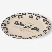 Leopard Cheetah Wild en Zes 6e Verjaardagsfeestje Papieren Bordje (Gekanteld)
