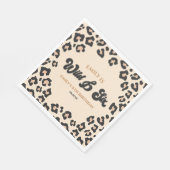 Leopard Cheetah Wild en Zes 6e Verjaardagsfeestje Servet (Hoek)