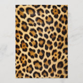 Leopard Cherry Pink Bow Birthday Cute & Glam Kaart (Achterkant)