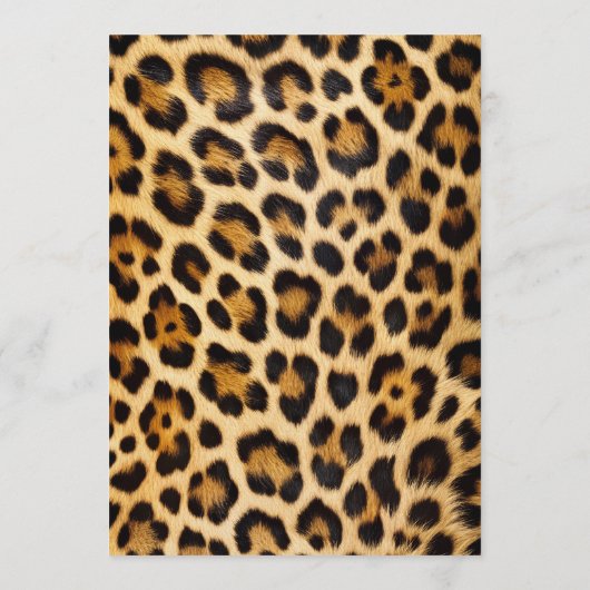 Leopard Cherry Pink Bow Birthday Cute & Glam Kaart (Achterkant)