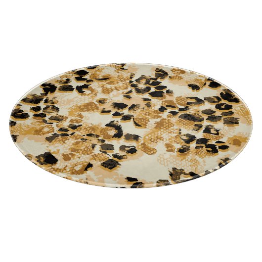 Leopard Chic:  patroonelegantie. Snijplank (Hoek)