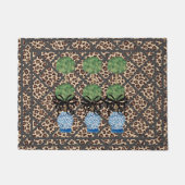 Leopard Chinoiserie Ginger Jar Doormat Rug Deurmat (Voorkant)