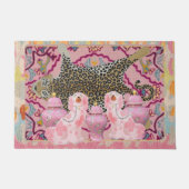 Leopard Chinoiserie Ginger Jar jars Doormat Rug Deurmat (Voorkant)
