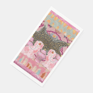 Leopard Chinoiserie Ginger Jar potjes papier Servet