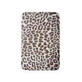 Leopard Chocolade Print Badmat (Voorkant Verticaal)