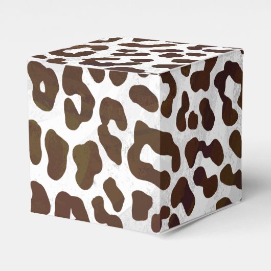 Leopard Chocolade Print Bedankdoosjes (Voorkant Zijde)