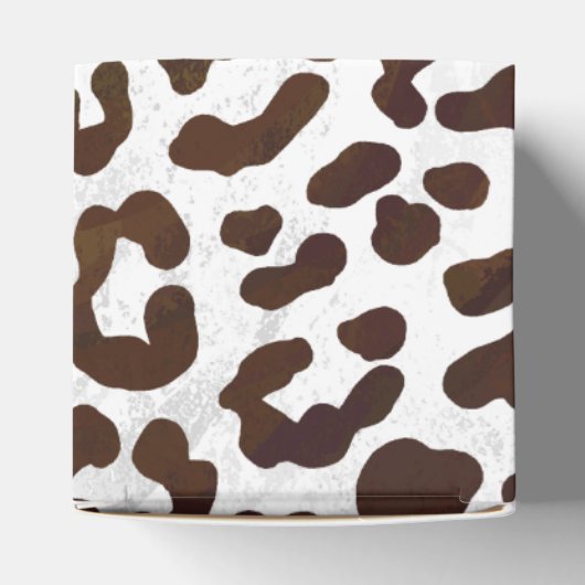 Leopard Chocolade Print Bedankdoosjes (Bovenkant)