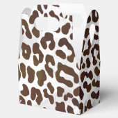 Leopard Chocolade Print Bedankdoosjes (Geopend)