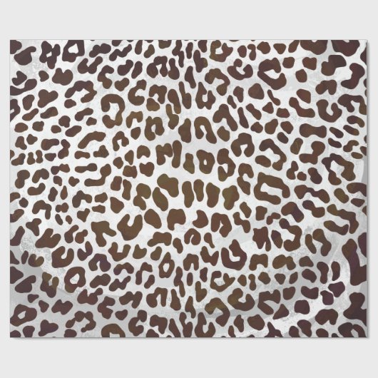 Leopard Chocolade Print Cadeaupapier (Vlak)