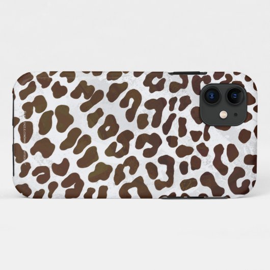Leopard Chocolade Print Case-Mate iPhone Case (Achterkant (horizontaal))
