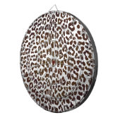 Leopard Chocolade Print Dartbord (Voorkant Rechts)