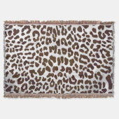 Leopard Chocolade Print Deken (Voorkant)