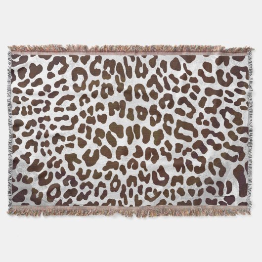 Leopard Chocolade Print Deken (Voorkant)