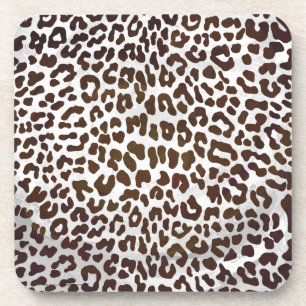Leopard Chocolade Print Drankjes Onderzetter