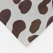 Leopard Chocolade Print Fleece Deken (Hoek)