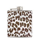 Leopard Chocolade Print Heupfles (Voorkant)