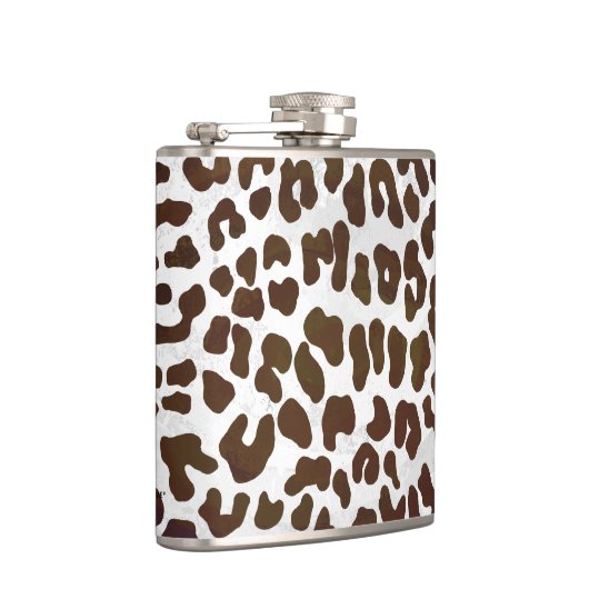 Leopard Chocolade Print Heupfles (Rechts)