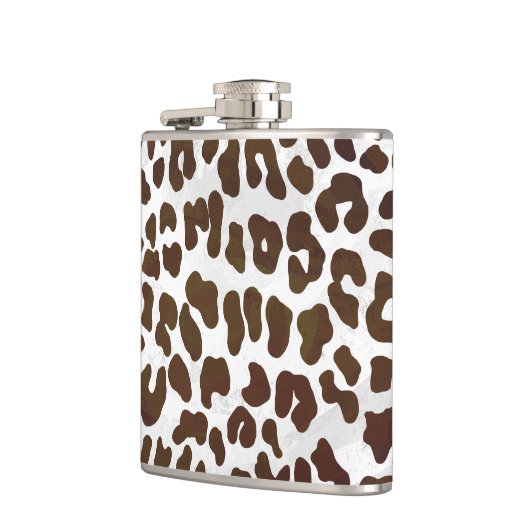 Leopard Chocolade Print Heupfles (Links)