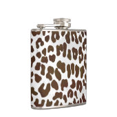 Leopard Chocolade Print Heupfles (Rechts)